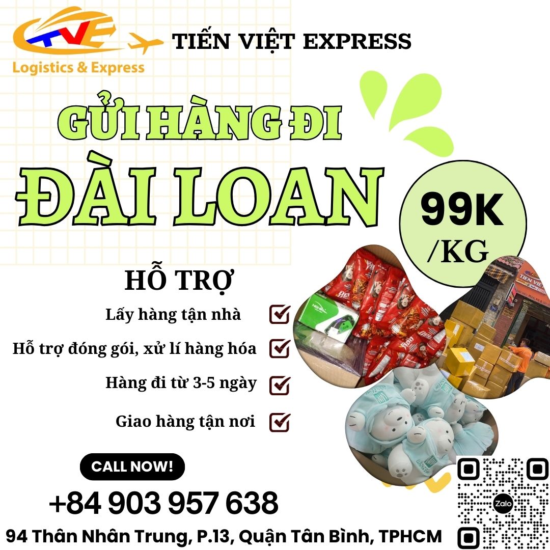Gửi hàng đi Đài Loan - Tiến Việt Express